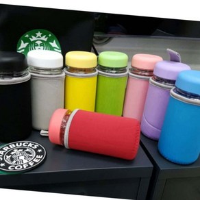 텀블러파우치 보틀 파우치 마이보틀 파 물병 350ml, 무지파우치350ml/블랙