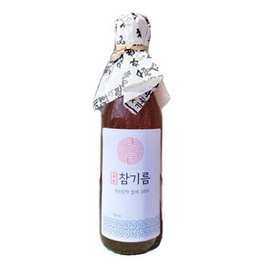 국산 저온압착 방앗간 참기름 350ml, 1개