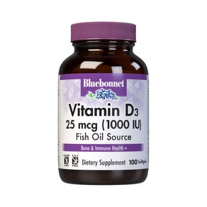 Bluebonnet Nutition Vitamin D3 1000 IU Softgels Aids in Muscle and Skeletal Gowth Cholecalcife, 1개, 250정