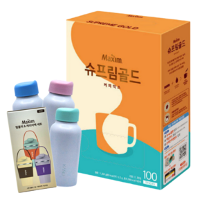 맥심 슈프림골드 100T+텀블러 1개, 100개입, 13.5g