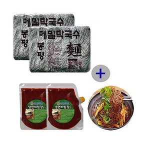 봉평 생메밀 막국수2.8kg+비빔장500gx2봉) 묶음, 1세트, 3.8kg