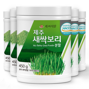 제주 국내산 새싹보리 분말가루 450g통 HACCP 인증제품, 450g, 4개