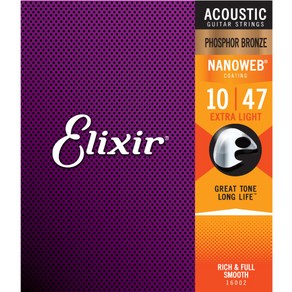 엘릭서 Elixi Acoustic Nanoweb Phospho bonze Exta Light (16002), 16002, 1개