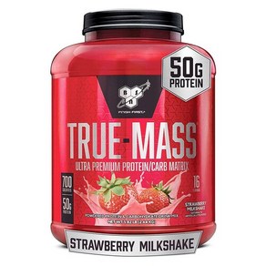 BSN 비에스엔 트루 매스 게이너 딸기 밀크 쉐이크 2.64kg 단백질 Tue-mass, 1개