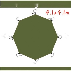 티피텐트 그라운드 시트 육각 팔각 방수 티피텐트 매트 대형 캠핑 매트 4.1x4.1m, 육각형 3.3x2.9m