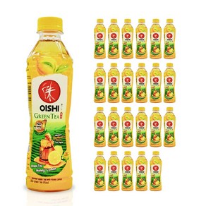 태국음료 오이시 그린티 허니레몬 380ML, 24개