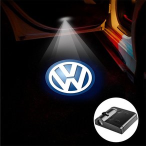 LED 자동차 문짝 웰컴 램프 레이저 프로젝터 로고 라이트 폭스바겐 VW 라비다 투란 캐디 비틀 골프 티구안, 2개, 04 Fo Volkswagen