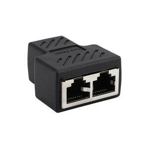 이더넷 랜선 랜 케이블 암 스플리터 어댑터 커넥터 RJ45 1-1/2 LAN 익스텐더 플러그 네트워크 티 헤드 연결, [01] 1pc, [01] black, 1개