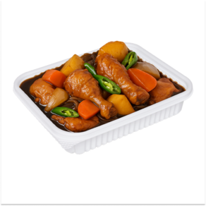 형제팩 사각찜용기 23195 소형(백색) 1500ml, 50개, 1세트