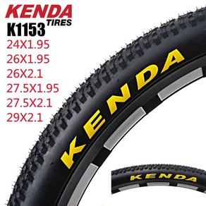 KENDA 산악 MTB 와이어 자전거 타이어 K1153 24 195 26 275 21 29