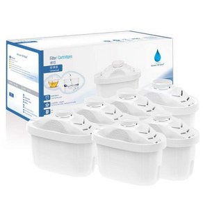 BRITA MAXTRA 플러스 정수 필터 카트리지 6 팩 흰색 팩 물 정화 개, 6개