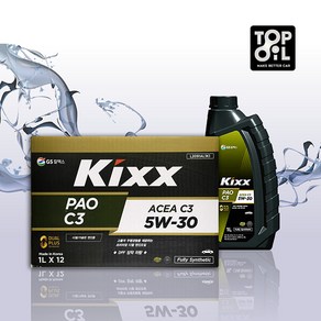 킥스파오 KIXX PAO C3 A3B4 5W30 5W40 1BOX 가솔린 디젤 엔진오일, KIXX PAO A3/B4 5W30 1BOX, 1개, 1L