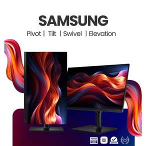 한정특가 삼성 24인치 FHD LED 피벗모니터 HDMI 노트북 세로모니터 사무 게임 CCTV용, 61cm, 24E45K