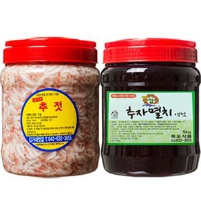 100%국내산 강경새우젓 추젓1kg/2kg/3kg/멸치액젓, 2kg, 1개, 05. 추젓2kg+멸치액젓2kg