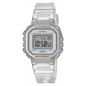 CASIO 카시오 LA-20WHS-7A 화이트 투명 전자 작은 여성시계