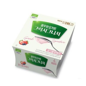 풀무원 다논 그릭시그니처 컵 딸기 블루베리 (80gx4입), 320g