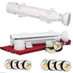 김밥말아주는 기계 자동 김밥 마는 기계 롤 메이커 롤러, 일곱구멍초밥칼+초밥커튼, 1개