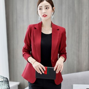 봄가을 여성 캐주얼 긴팔 슬림 정장 자켓 women's coat 하늘비즈 A31 K909U767