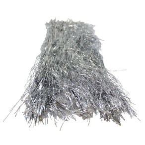 Silve Tinsel fo Chistmas Tee - 18 Inches - 1000 Stands - 크리스마스 트리용 은빛 반짝이 - 18인치 - 1000 가닥 - 고드, 1개