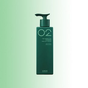 아모스 02 녹차실감 샴푸 지성두피용 탈모완화 (AMOS), 1개, 500ml