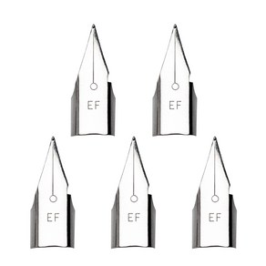 5pcs/팩 이리듐 펜 펜촉 EF/F 펜 팁 교체 대부분의 분수 PE에 적합, 0.38mm, 0.38mm, 한개옵션1