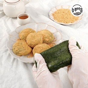 당일생산 개별포장 해풍 쑥 떡 1kg 2kg 4kg + 콩고물포함, 1) 해풍쑥떡 1kg(10개입), 1개