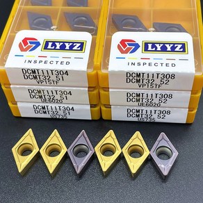 DCMT070204 DCMT070208 DCMT11T304 DCMT11T308 VP15TF UE6020 US735 카바이드 인서트 내부 선삭 공구, DCMT070208 US735, 1개