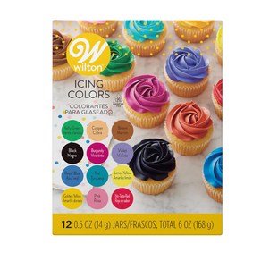 윌튼 아이싱 컬러 세트 Wilton Icing Gel Based Food Colo (Pack of 12), 1개