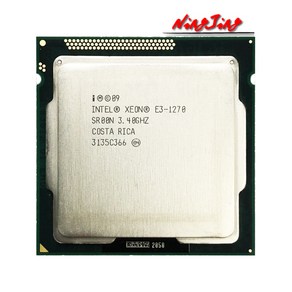 인텔 제온 E31270 E3 1270 3.4 GHz 쿼드 코어 CPU 프로세서 8M 80W LGA 1155, 단일옵션, 한개옵션0