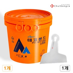 철공자 쌍곰 데코본드 난방용 4kg + 헤라 PVC 바닥 데코타일 접착제 본드