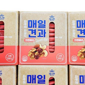 담과연 담과연 매일견과 크랜베리 200g X 10봉 x 1개, 단품, 1세트