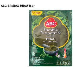 ABC 삼발 히자우 (ABC SAMBAL HIJAU) 핫소스, 10개, 18ml