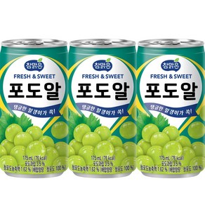 대일 참맑은 스위트 프레쉬 포도알 소캔음료 175ml 포도음료/업소용, 10개