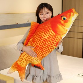 물고기 바디필로우 3D 실사 쿠션 생선, 길이 40cm, C, 1개