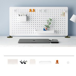 공간활용 타공보드 활용도 높은 페그보드, all 화이트, 1개