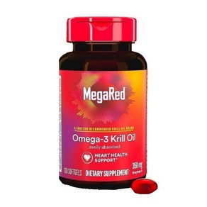 MegaRed Kill Oil 350mg Omega 3 메가레드 오메가3 크릴오일 소프트젤, 1개, 130정