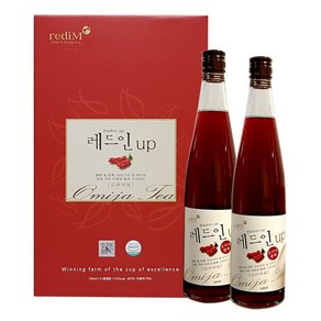 마시는 오미자 문경 레드인 오미자청 선물세트, 500ml, 1박스, 2개입, 500ml