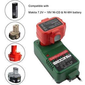 Makita 7.2V 9.6V 12V 14.4V 18V 배터리 전기 드릴 스크루 드라이버 UC14YFA EB712S EB912S EB12S Ni-cd Ni-hm 배터리 충전기, EU Plug, 1개