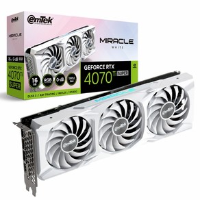 이엠텍 지포스 RTX 4070 Ti SUPER MIRACLE WHITE D6X 16GB, 선택하세요