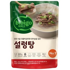 CJ제일제당 간편한 집밥 캠핑 간편식 비비고 설렁탕 500g, 1개