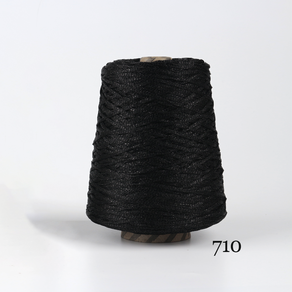 콘샵 [콘샵] 스텔라- 500g 대용량 콘사 레이온반짝이 뜨개실, 710(블랙), 1개