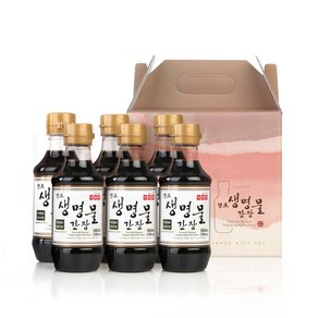 신앙촌 진 양조간장 선물세트 6호, 360ml, 6개