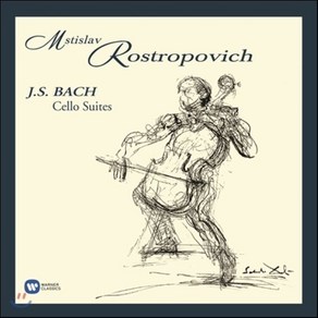 [CD] Mstislav Rostopovich 바흐: 무반주 첼로 모음곡 전곡집 - 로스트로포비치 (Bach: Cello Suites Nos. 1-6 BWV1007-1012)