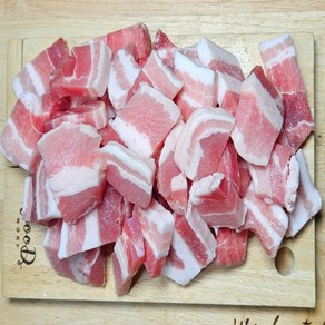 [유명프레시] 듀록 삼겹살 돼지고기 찌개용 짜글이용 1kg, 1개