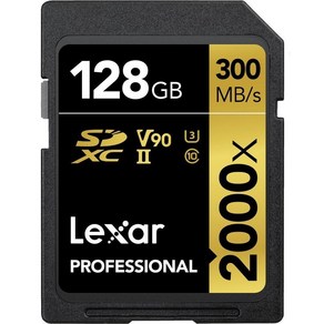 Lexa 프로패셔널 2000x 128GB SDXC UHS-II 카드 최대 300MB/s 읽기 DSLR용 시네마 품질 비디오 카메라 (LSD2000128G-BNNNU), Single_32GB, 1개