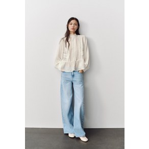 매장정품 자라 ZARA 레이스 콤비 블라우스 3897057251 1745120