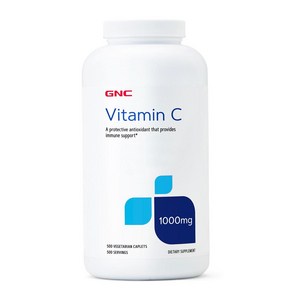 GNC 비타민 C 1000mg 로즈힙 함유 500정 (타블렛) GNC Vitamin C 1000mg with ose hips 500tabs, 1개