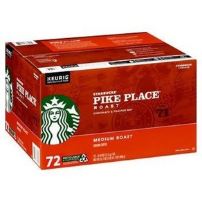 스타벅스 파이크 플레이스 미디엄 로스트 K컵 Stabucks Pike Place Medium Roast k-cup 72개입, 12.5g, 1개