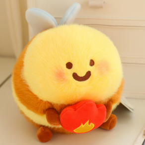 열일하는 부지런한 꿀벌 쿠션 인형, 1개, B, 20cm