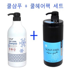 샴푸+팩 세트~ 모웰 댄트 쿨 약산성 샴푸 1000ml + 스칼프 쿨헤어팩 1000ml, 1개, 1L